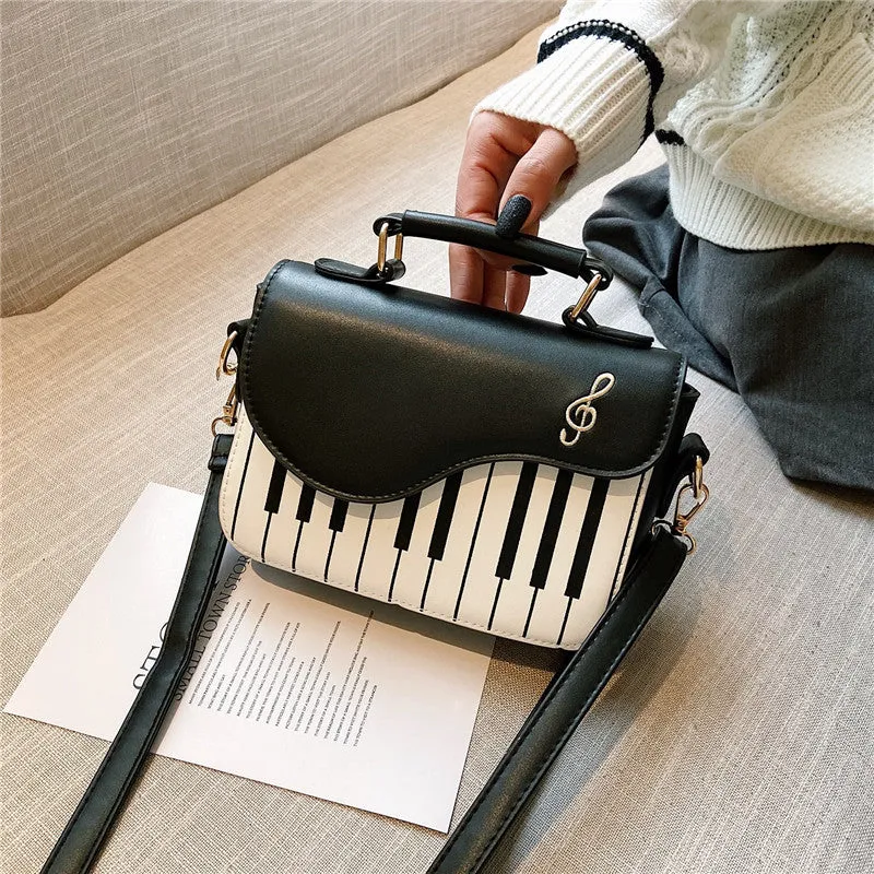 CL1223 - Cute Piano Pattern Shoulder Bag