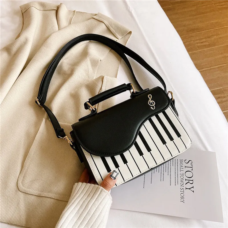 CL1223 - Cute Piano Pattern Shoulder Bag