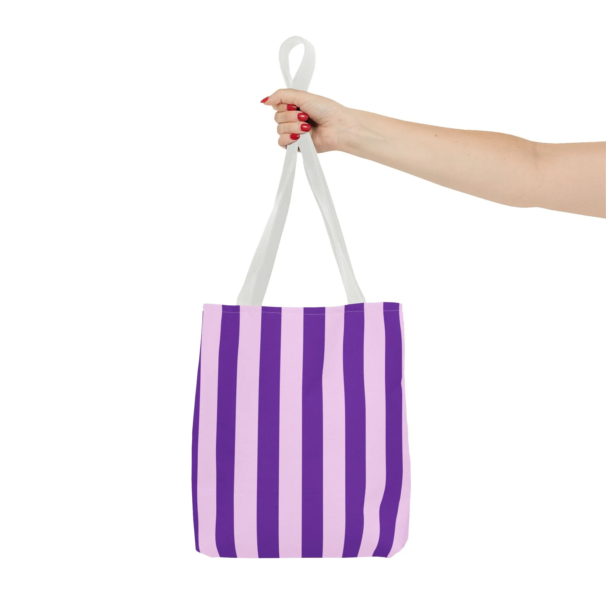 Classic Tote - Purple & Pink Stripes