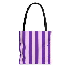 Classic Tote - Purple & Pink Stripes