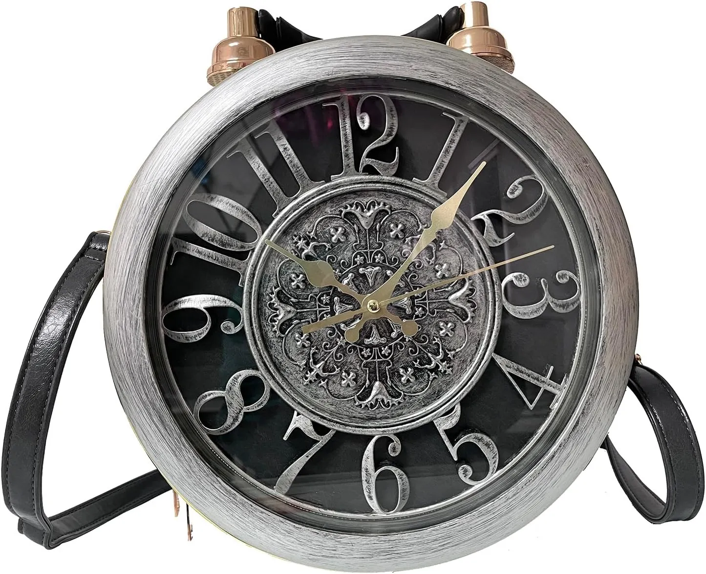 Clock Crossbody Purse and Handbags for Women Steampunk Style Vintage Shoulderbags Retro Fashion Unique Novelty Messenger Bags