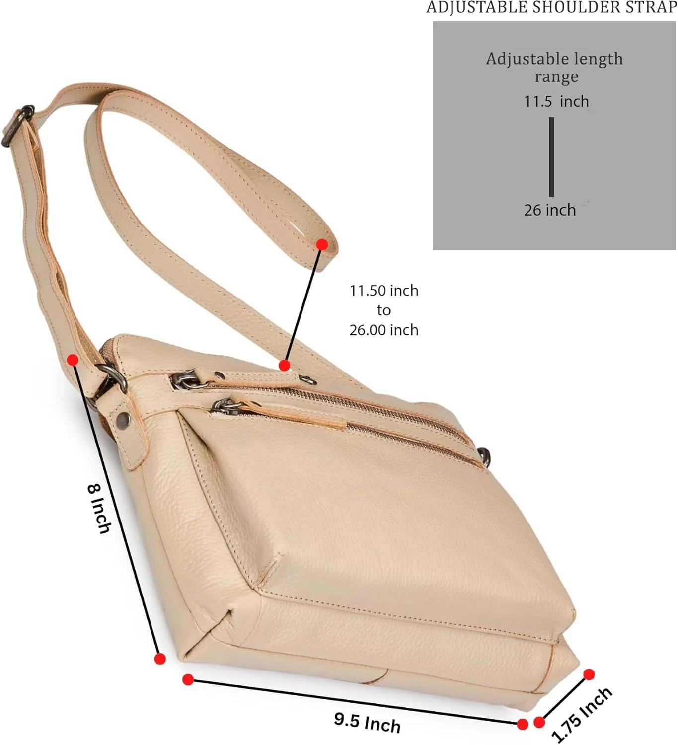 Cochoa Real Leather Soft Crossbody Bags for Women Small Purse Trendy Shoulder Sling Travel Crossover