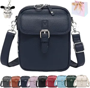 Collaboraten1 Crossbody Bag, Urvashi Crossbody Leather Bag, Retro Double-Layer Large Capacity Mini Anti Theft Bags