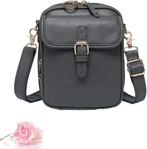 Collaboraten1 Crossbody Leather Bag, Vintage Crossbody Anti Theft Leather Bag, Large Capacity Messenger Bag With Card Slots
