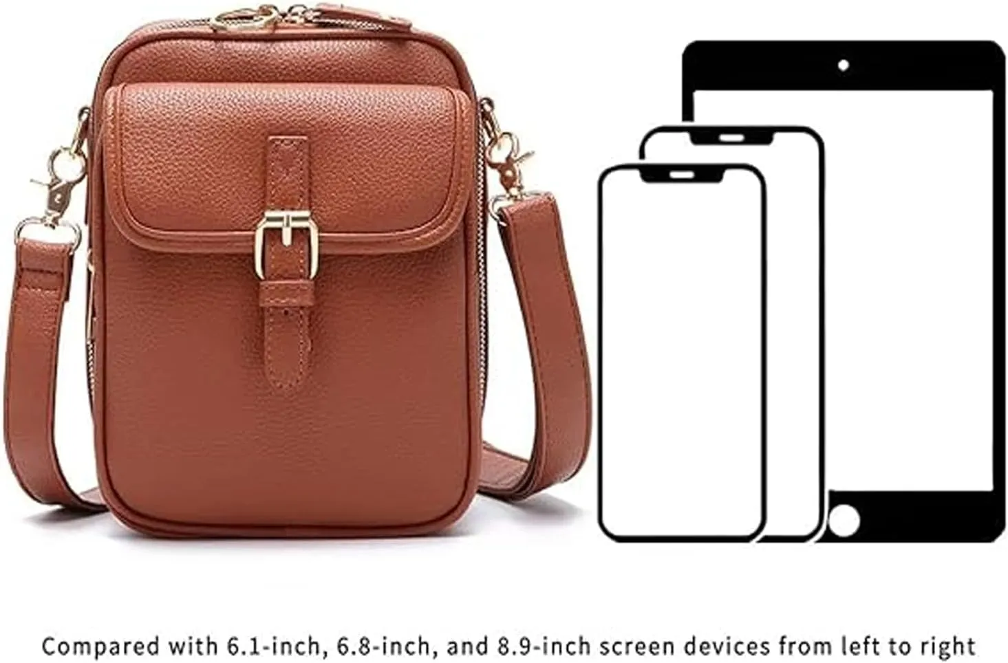 Collaboraten1 Crossbody Leather Bag,UrvashiCrossbody Bag,UrvashiVintage Double Layer Large Capacity Mini Cross Body Bags
