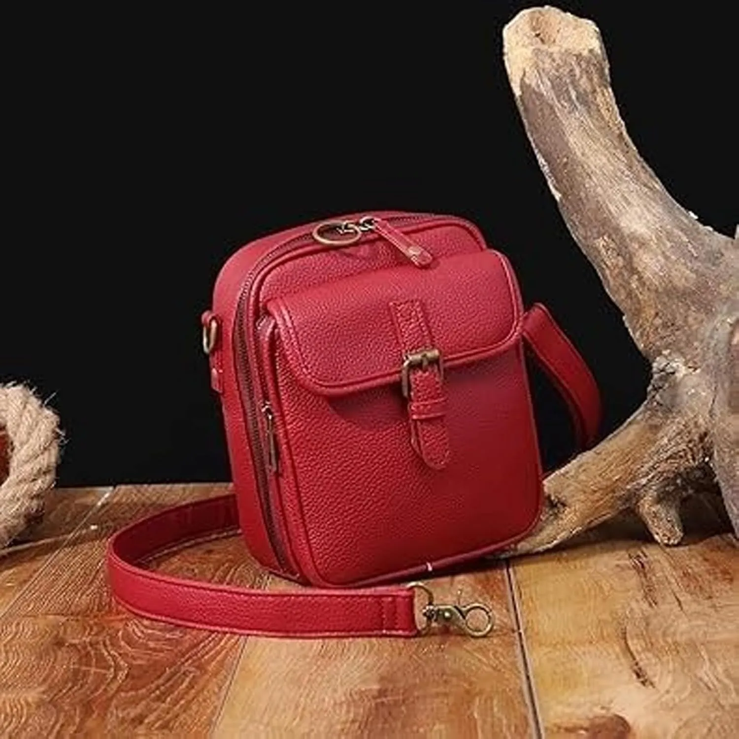 Collaboraten1 Crossbody Leather Bag,UrvashiCrossbody Bag,UrvashiVintage Double Layer Large Capacity Mini Cross Body Bags