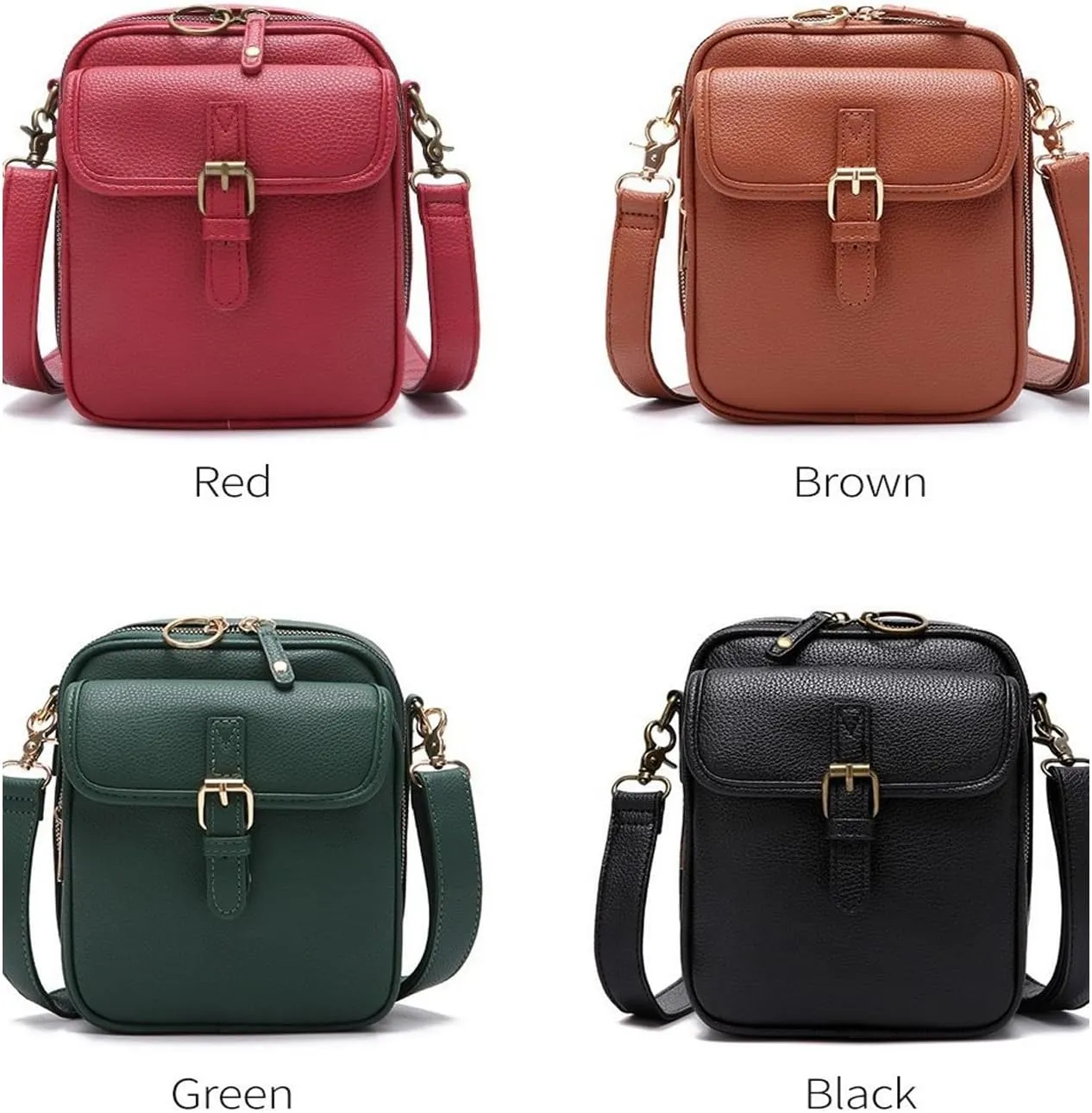 Collaboraten1 Crossbody Leather Bag,UrvashiCrossbody Bag,UrvashiVintage Double Layer Large Capacity Mini Cross Body Bags