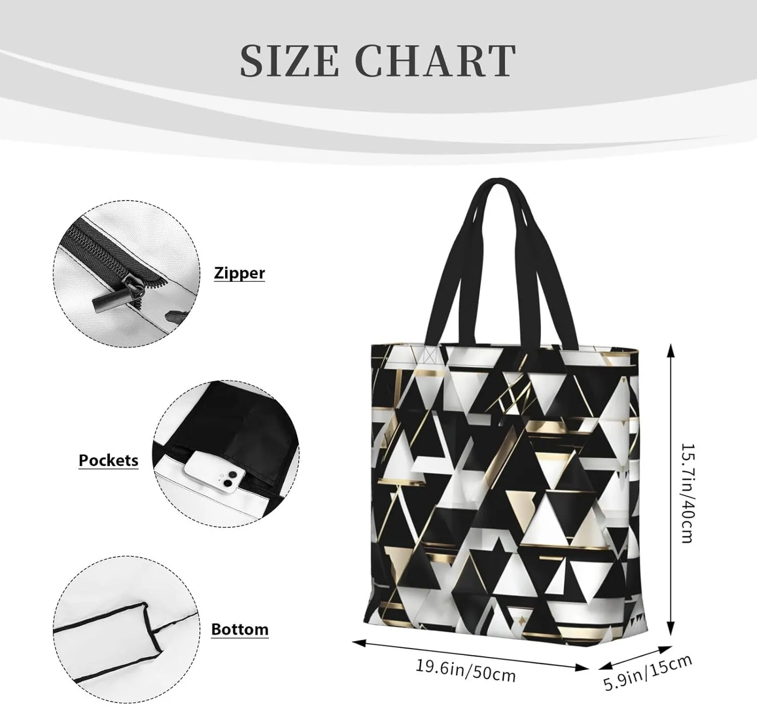 Colored Jellyfish Print Fashion Tote Bag,Travel Handbag For Women, Hobo Bags, Work Shoulder Bags Crossbody Bag