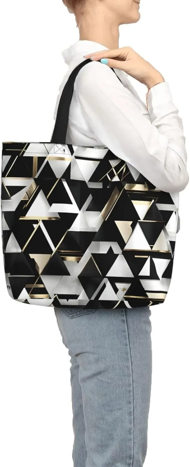 Colored Jellyfish Print Fashion Tote Bag,Travel Handbag For Women, Hobo Bags, Work Shoulder Bags Crossbody Bag