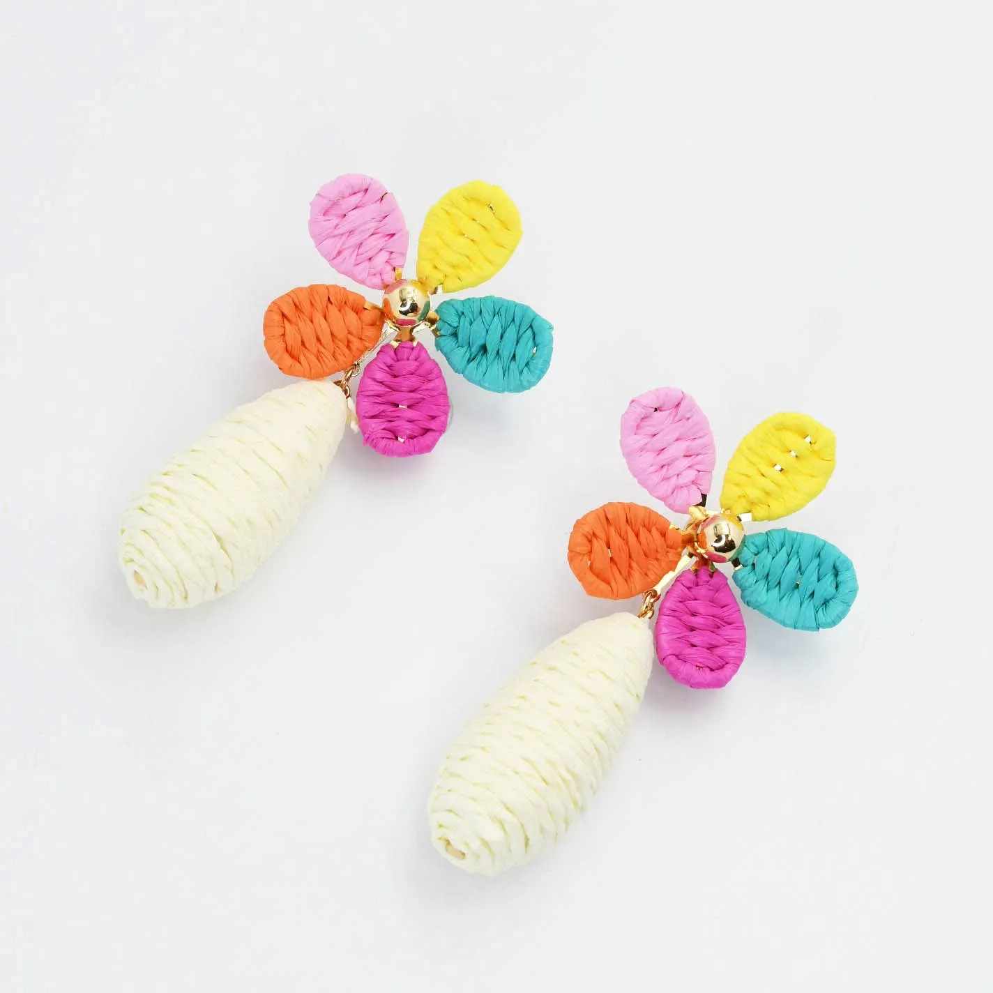 Colorful Floral Raffia
