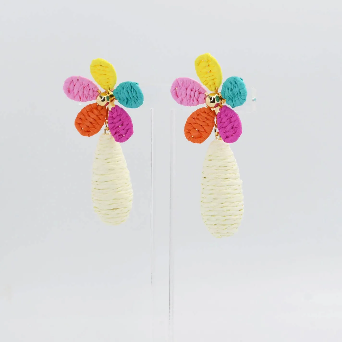 Colorful Floral Raffia