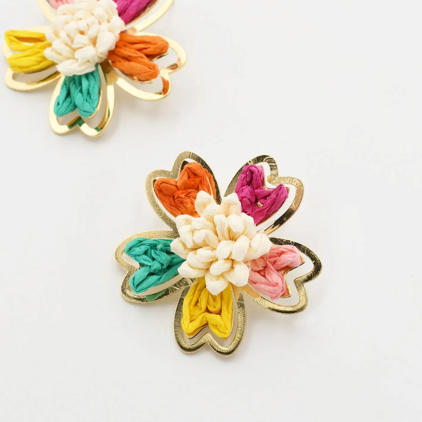 Colorful Floral Stud 