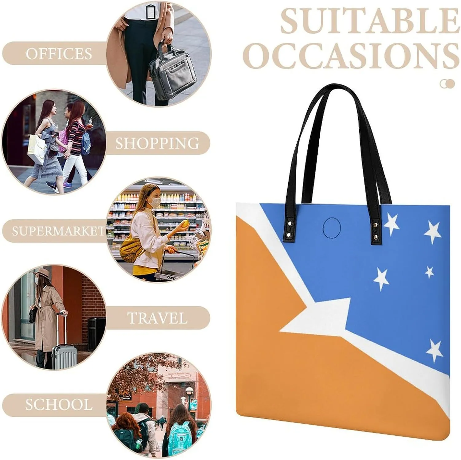Comoros Flag Women's Tote Handbag Stylish and Spacious Leather Bag for Daily Use