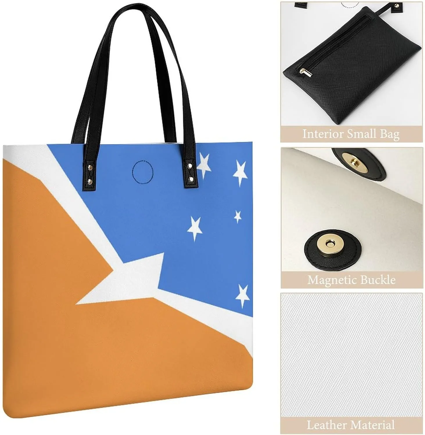 Comoros Flag Women's Tote Handbag Stylish and Spacious Leather Bag for Daily Use