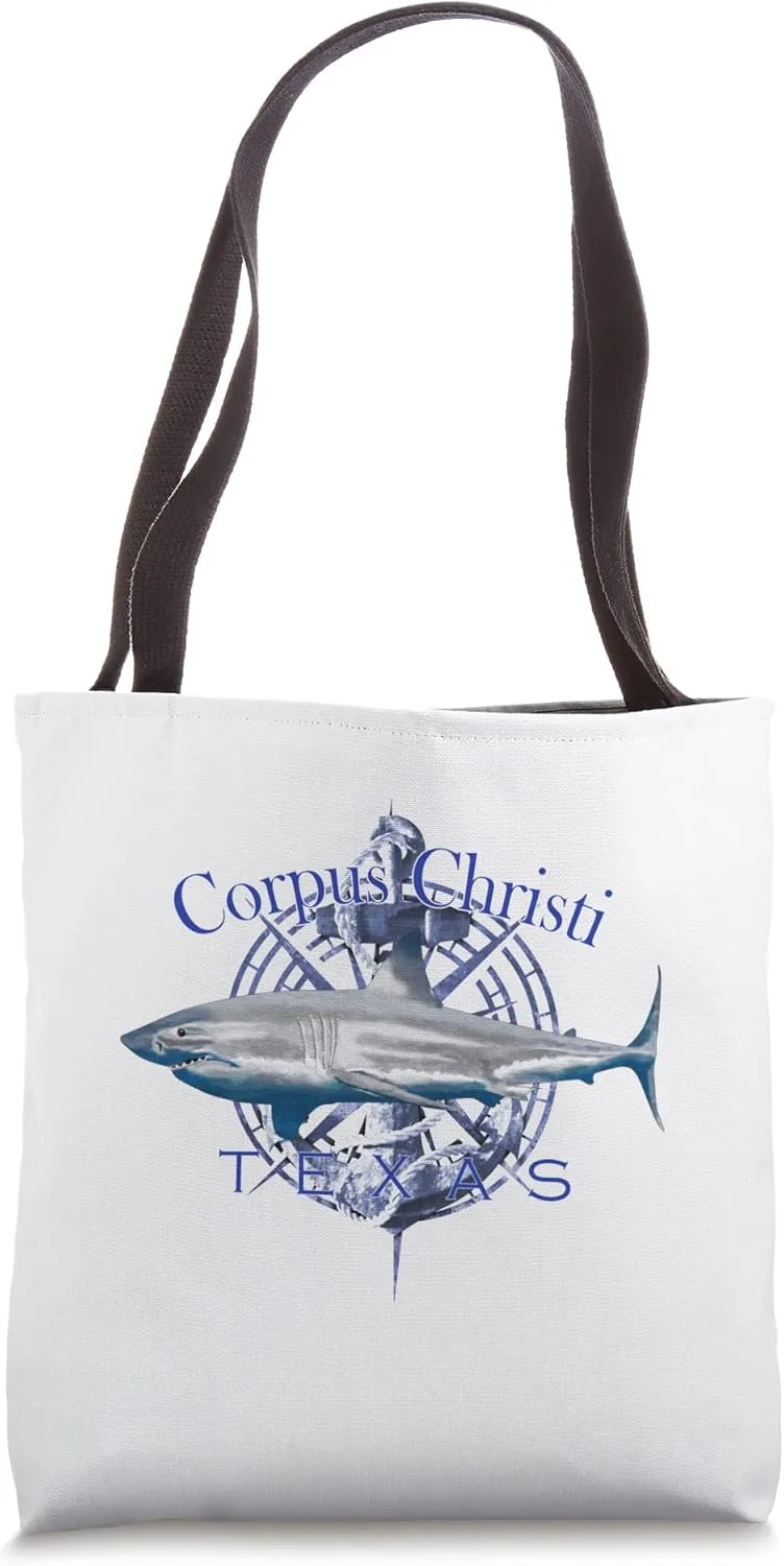 Corpus Christi Texas Nautical Sailing Boating Tote Bag