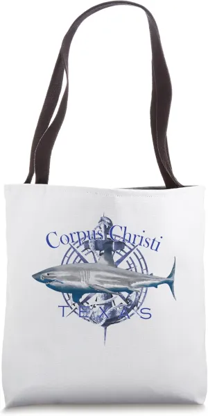 Corpus Christi Texas Nautical Sailing Boating Tote Bag