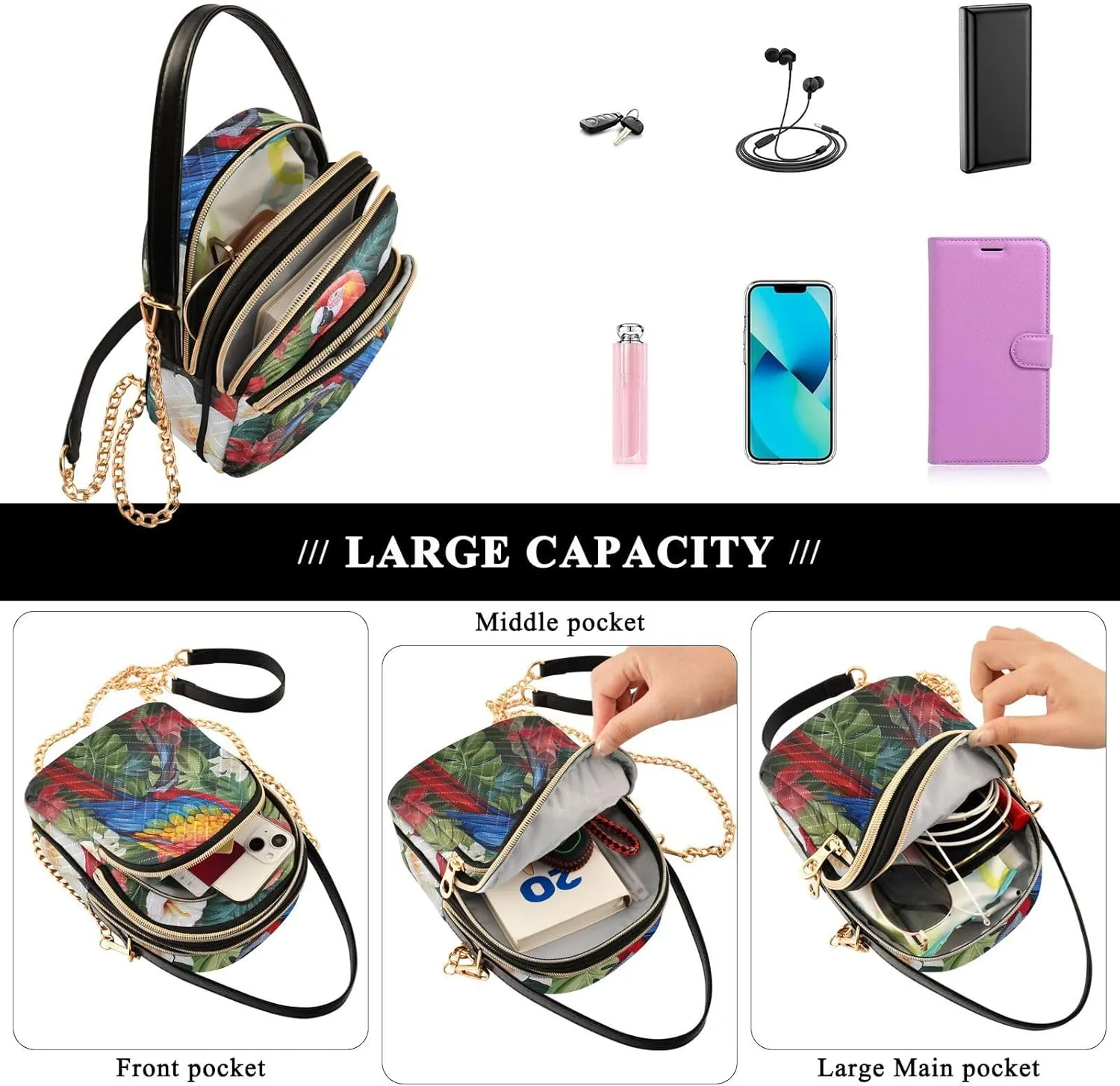 Cosmic Sky with Various Stars and Nebulas Shoulder Bag, Handbags for Women Crossbody Bag, Shoulder Travel Bag