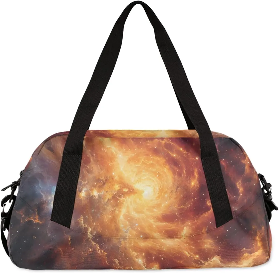 Cosmic Sun Print Kids Duffle Bag Boys Girls Small Sport Dance Gym Bag for Overnight Travel Weekender Carry On