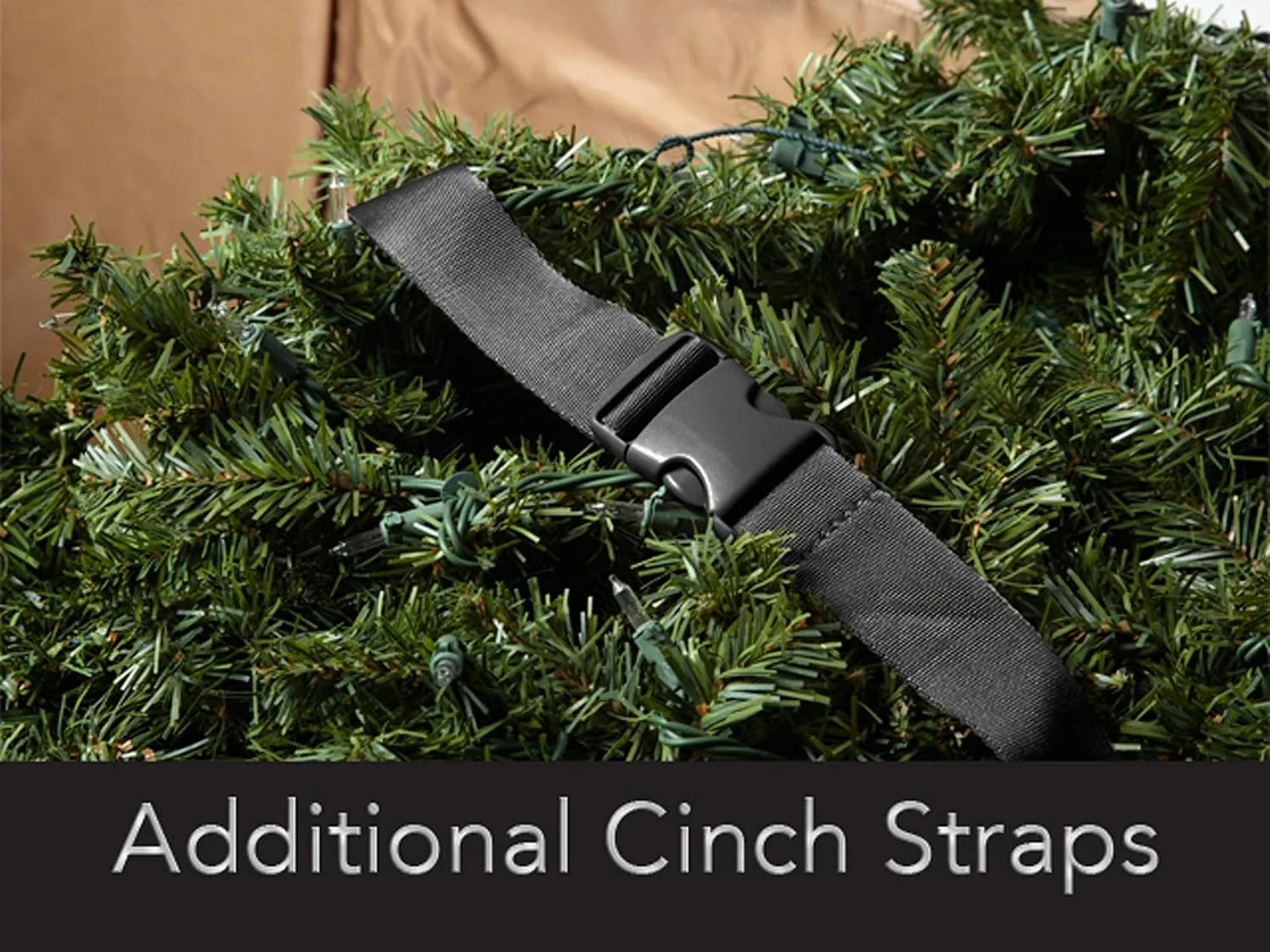 Covermates Keepsakes Christmas Tree Cinch Bag - Superior Protection, Cinch Straps, Fits Up to 9 to 11-Foot Tree - Holiday Storage, Black
