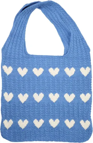Crochet Tote Bag Women's Summer Aesthetic Mesh Beach Bags Knitting Handbags Cute