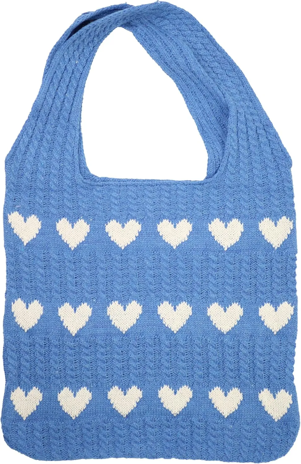 Crochet Tote Bag Women's Summer Aesthetic Mesh Beach Bags Knitting Handbags Cute