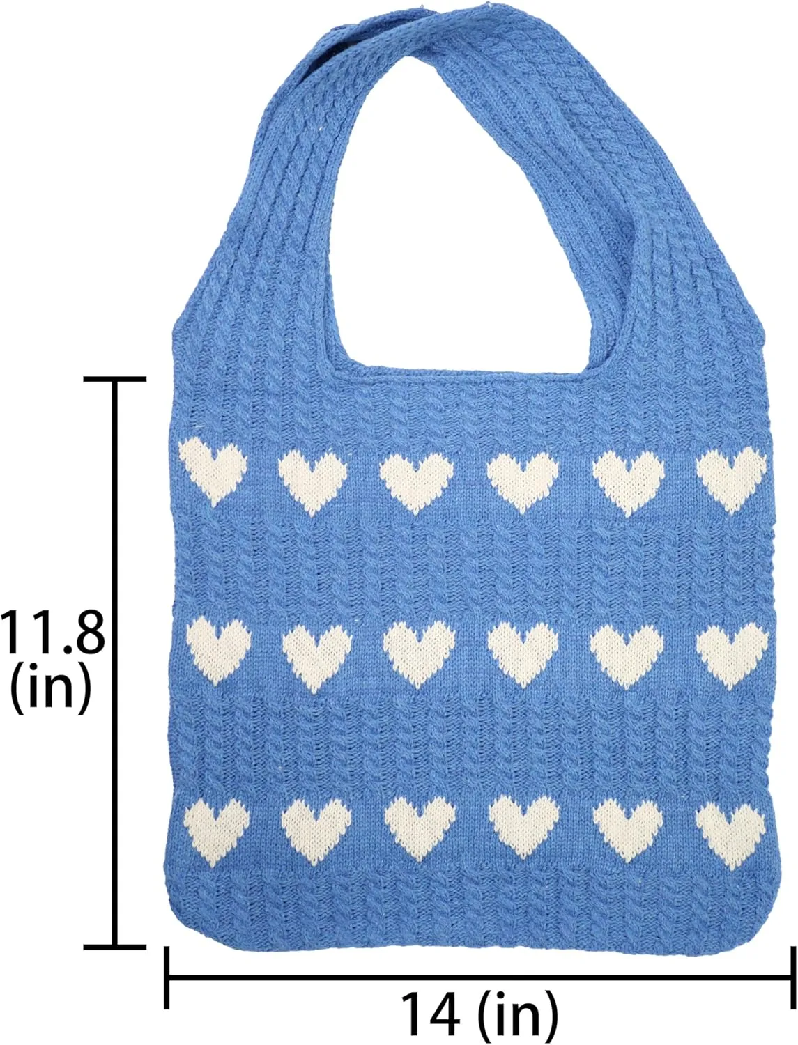 Crochet Tote Bag Women's Summer Aesthetic Mesh Beach Bags Knitting Handbags Cute