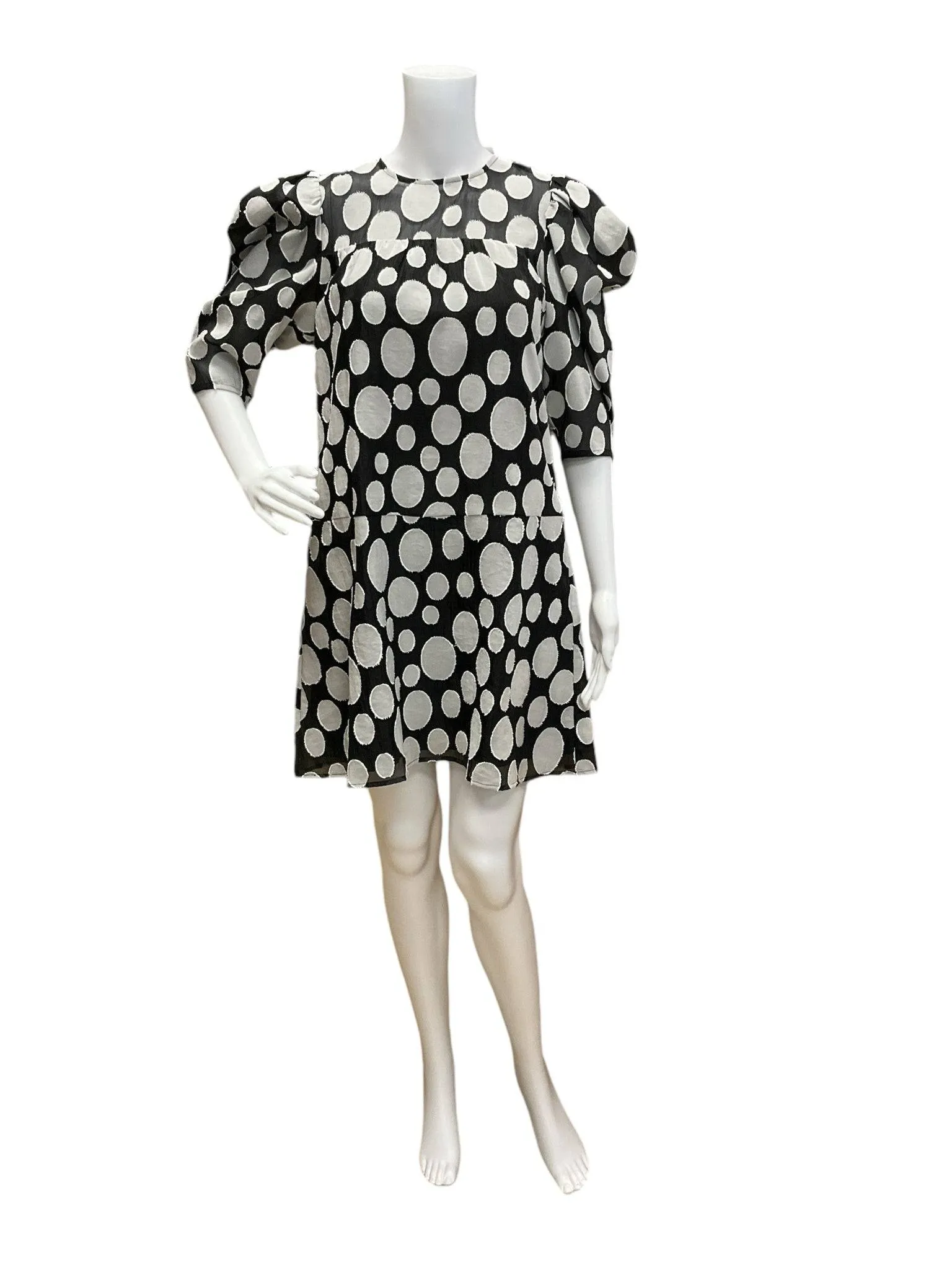 Crosby Gray/Black Polka Dot Dress Size XS