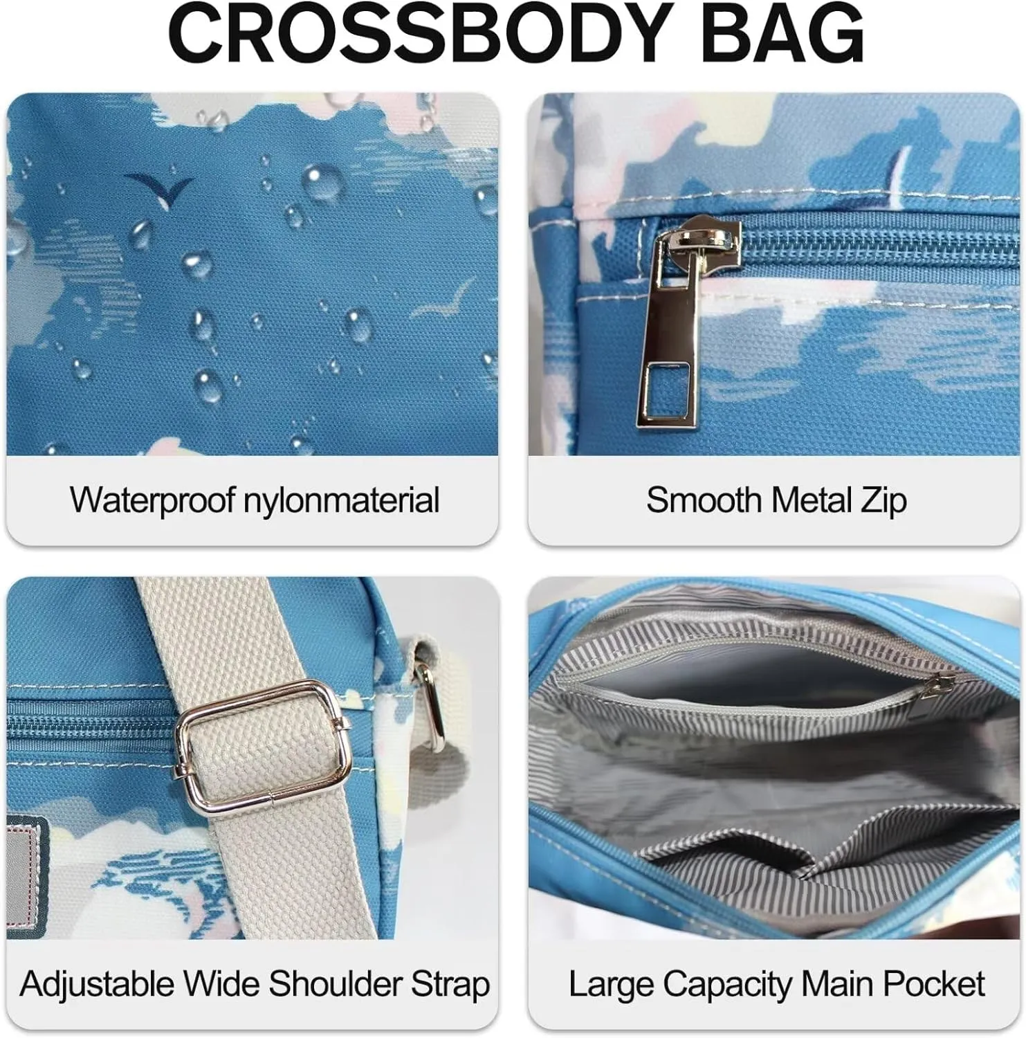 Cross body Bags for Women Lightweight Mini Crossbody Bags Everyday Bag Small Purses Travel Shoulder Bag Ladies Handbags