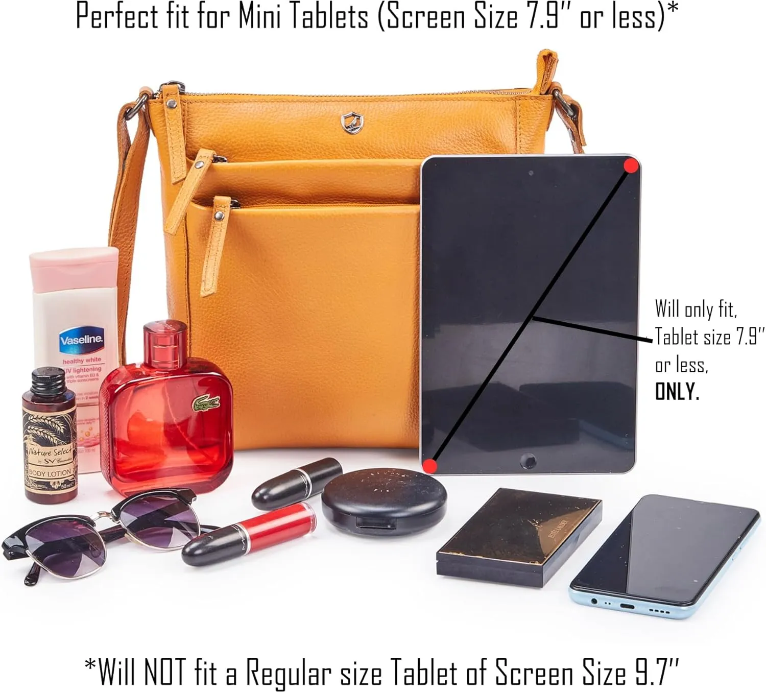 Crossbody Bag for Women Trendy Real Leather Purse Small Soft Pebbled Handbags Crossover Shoulder Pocketbook
