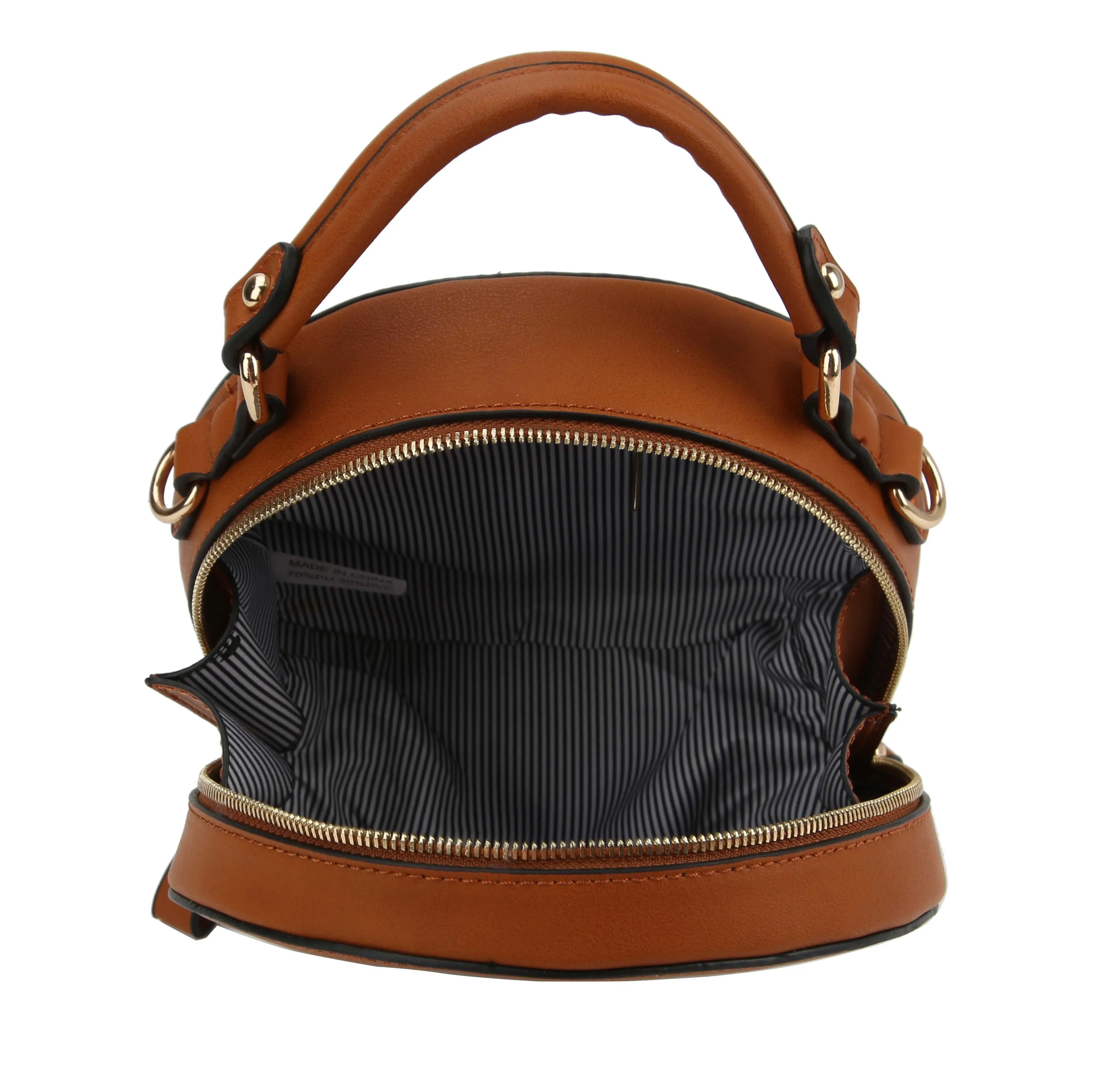 Crossbody bag with snake pattern