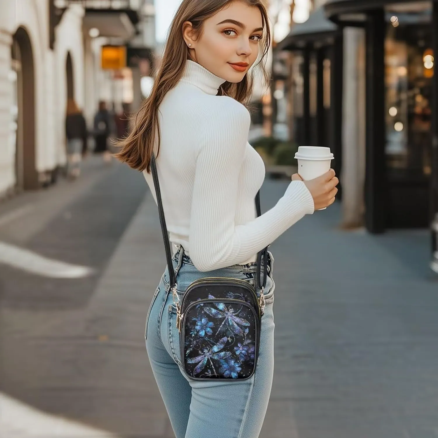 Crossbody Bags for Women Small Size Travel Leather Shoulder Purses Mini Satchel Bag