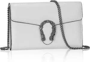 Crossbody Chain Purses for Women - Crocodile Snake Pattern Leather Shoulder Handbags Evening Clutch Satchel Bags