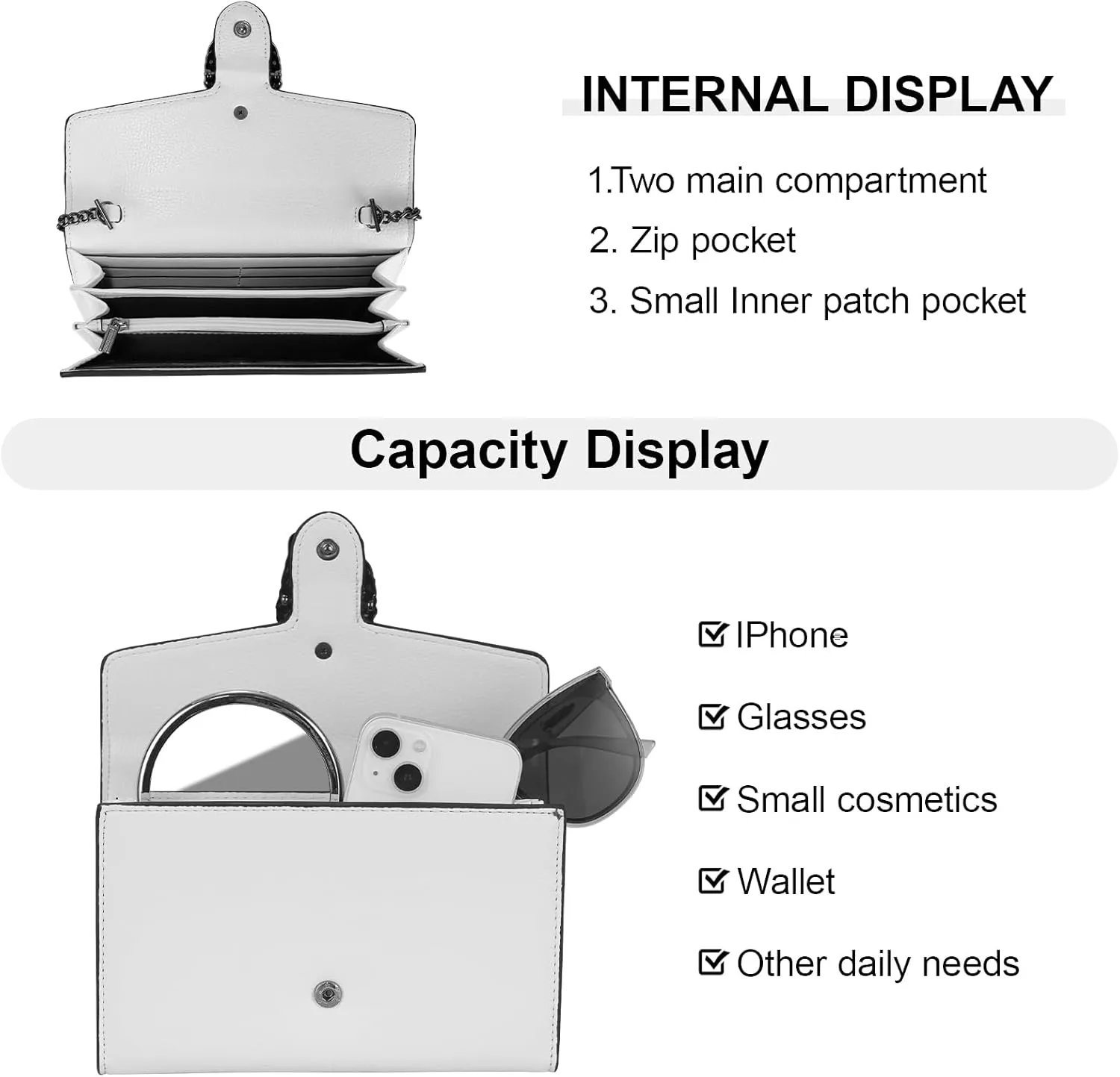 Crossbody Chain Purses for Women - Crocodile Snake Pattern Leather Shoulder Handbags Evening Clutch Satchel Bags