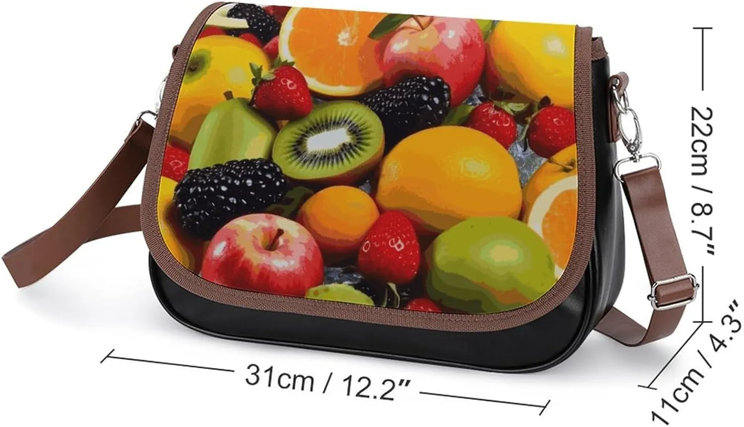 Cupcake Pattern Crossbody Bags for Women Travel Shoulder Bag Small Leather Cross Body Handbags