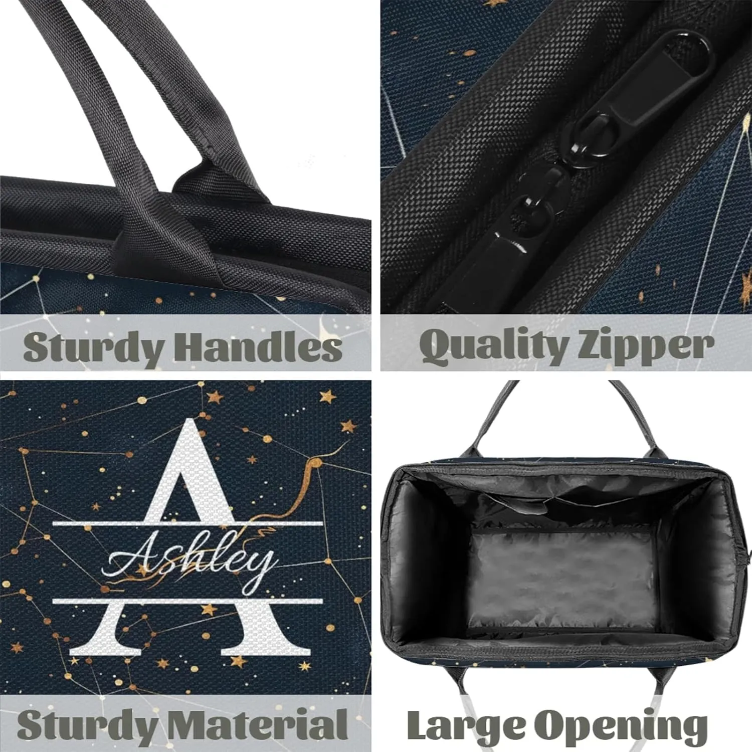 Custom Sports Duffel Bag Personalized Name Dance Gym Bag for Women Men Overnight Weekender Travel Duffel Bags Lightweight 15.2in, Cosmos Sky Galaxy Universe