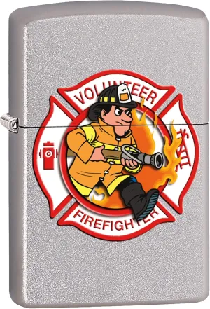 CUSTOM Volunteer Fire Dept Reg Satin Chrome