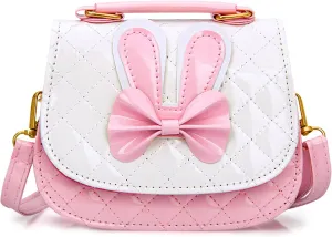 Cute Girls Purse Handbag Mini Cartoon Casual Messenger Shoulder Crossbody Bags (Pink)