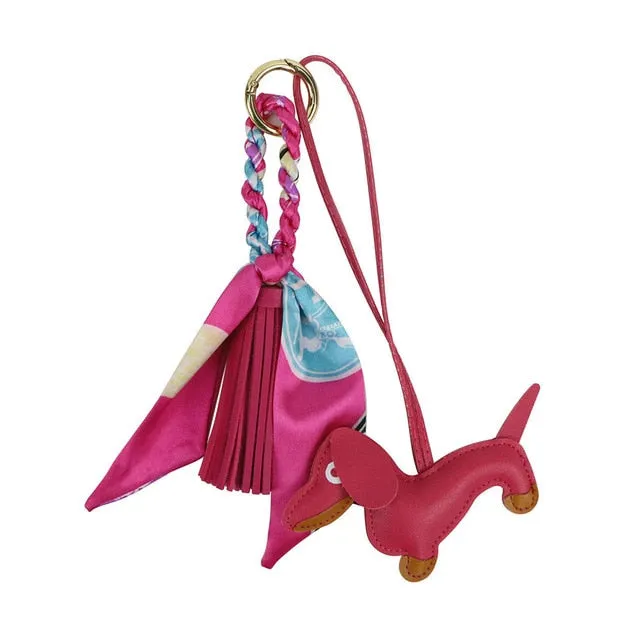 Dachshund PU Leather Keychain I Key Holder Accessories