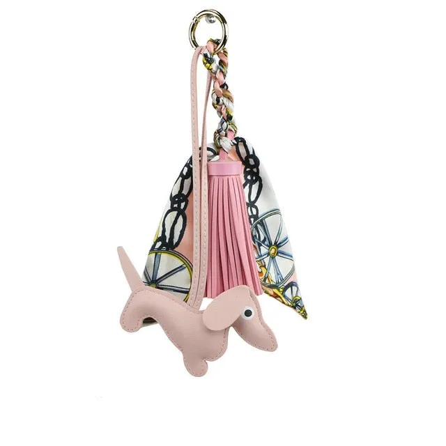 Dachshund PU Leather Keychain I Key Holder Accessories