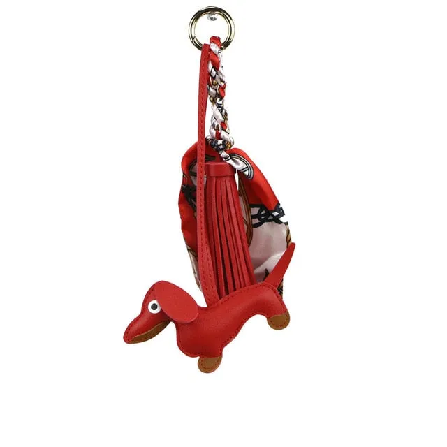 Dachshund PU Leather Keychain I Key Holder Accessories