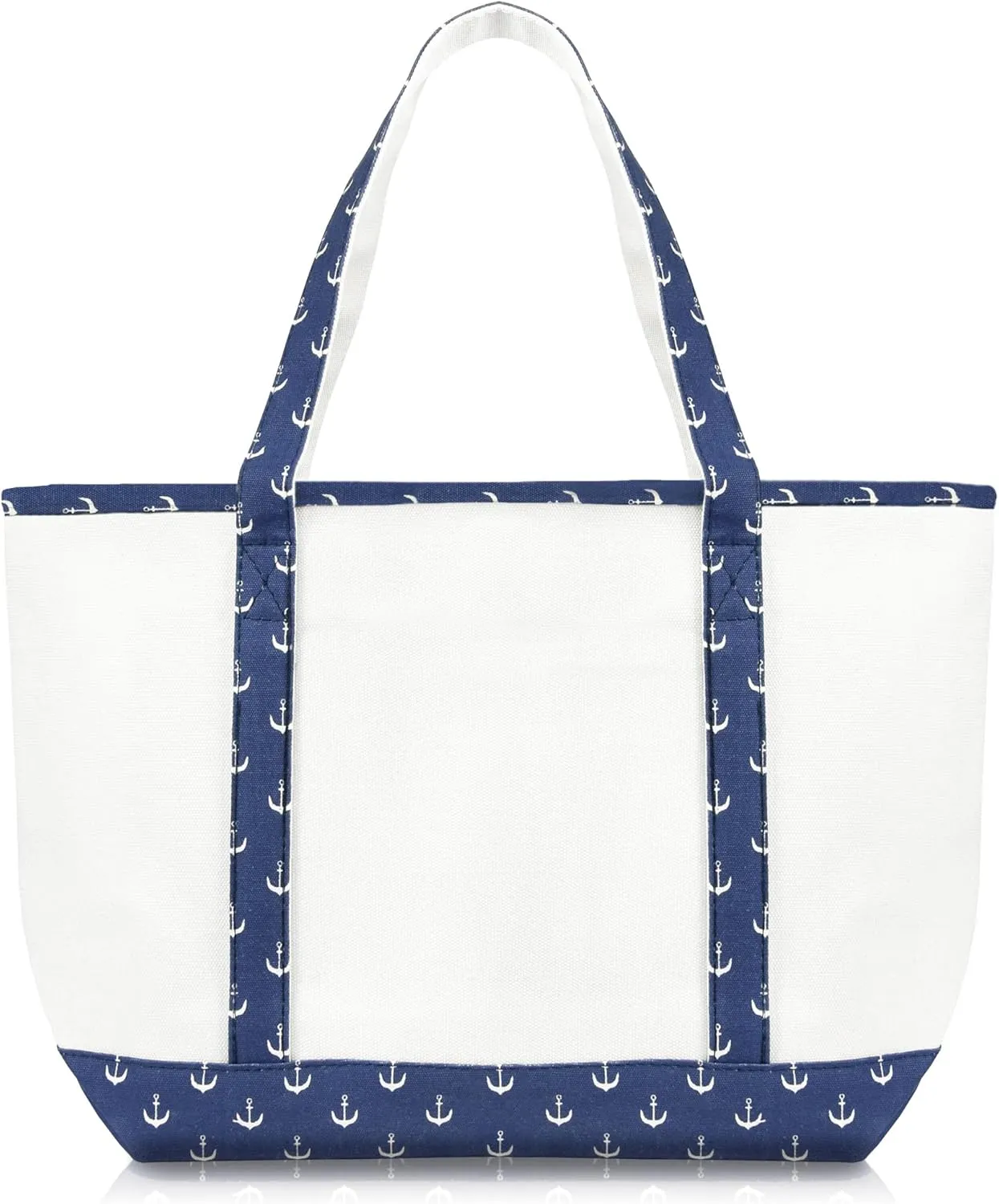 DALIX 23" Premium 24 oz. Cotton Canvas Shopping Tote Bag