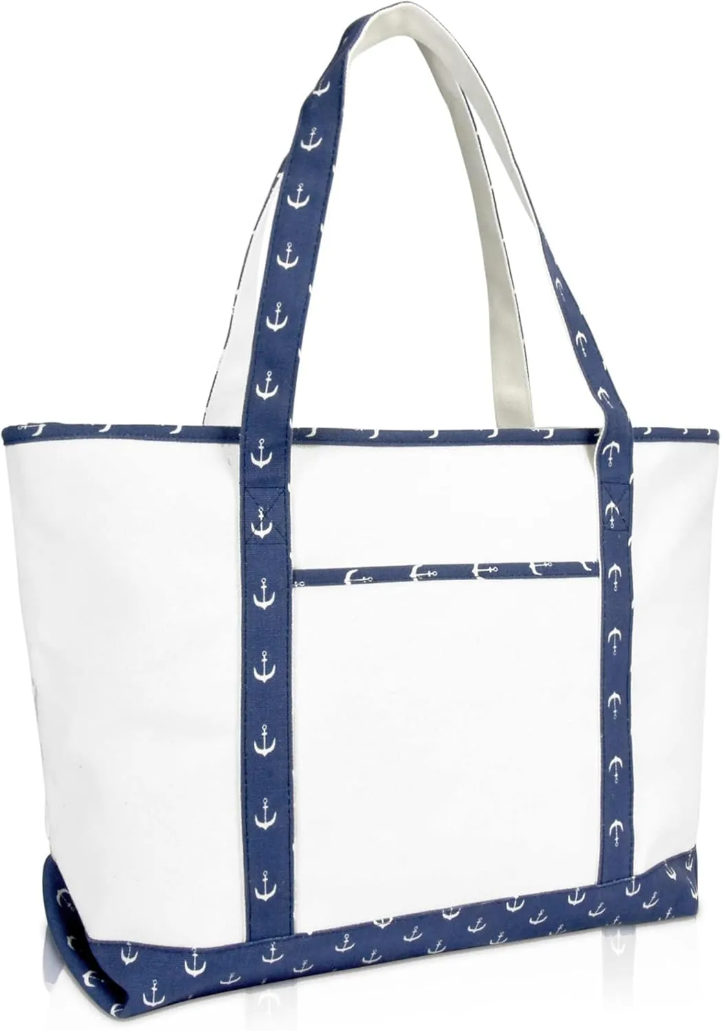 DALIX 23" Premium 24 oz. Cotton Canvas Shopping Tote Bag