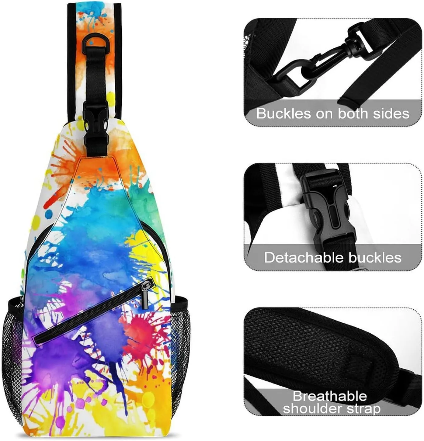 Dalmatians Pattern Versatile And Convenient Multipurpose Crossbody Bag - Perfect for Travel And Hiking