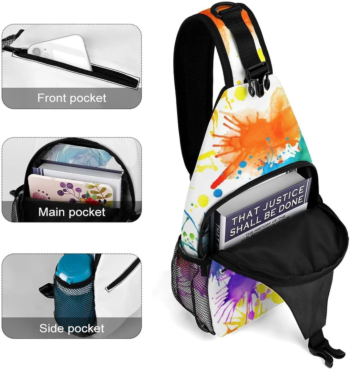 Dalmatians Pattern Versatile And Convenient Multipurpose Crossbody Bag - Perfect for Travel And Hiking