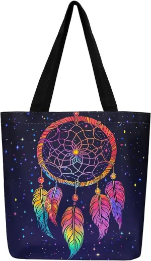 Damask Gothic Foldable Beach Bag Antique Victorian Canvas Tote Bag for Women,Vintage Floral Goth Handbag