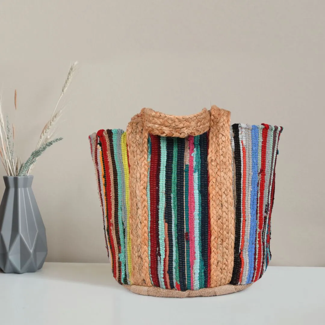 Desert Sunset Jute Tote Bag