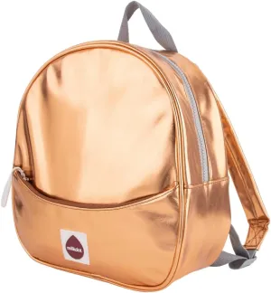 Designer Mini Backpack, Vegan Leather, Perfect for Women, Men, Boys, Girls, Stylish for kids ages 3  (Gold)