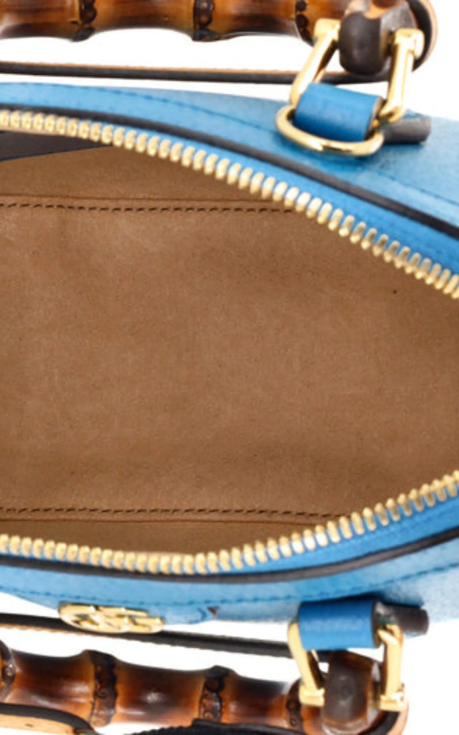 Diana Mini Blue Leather Tote