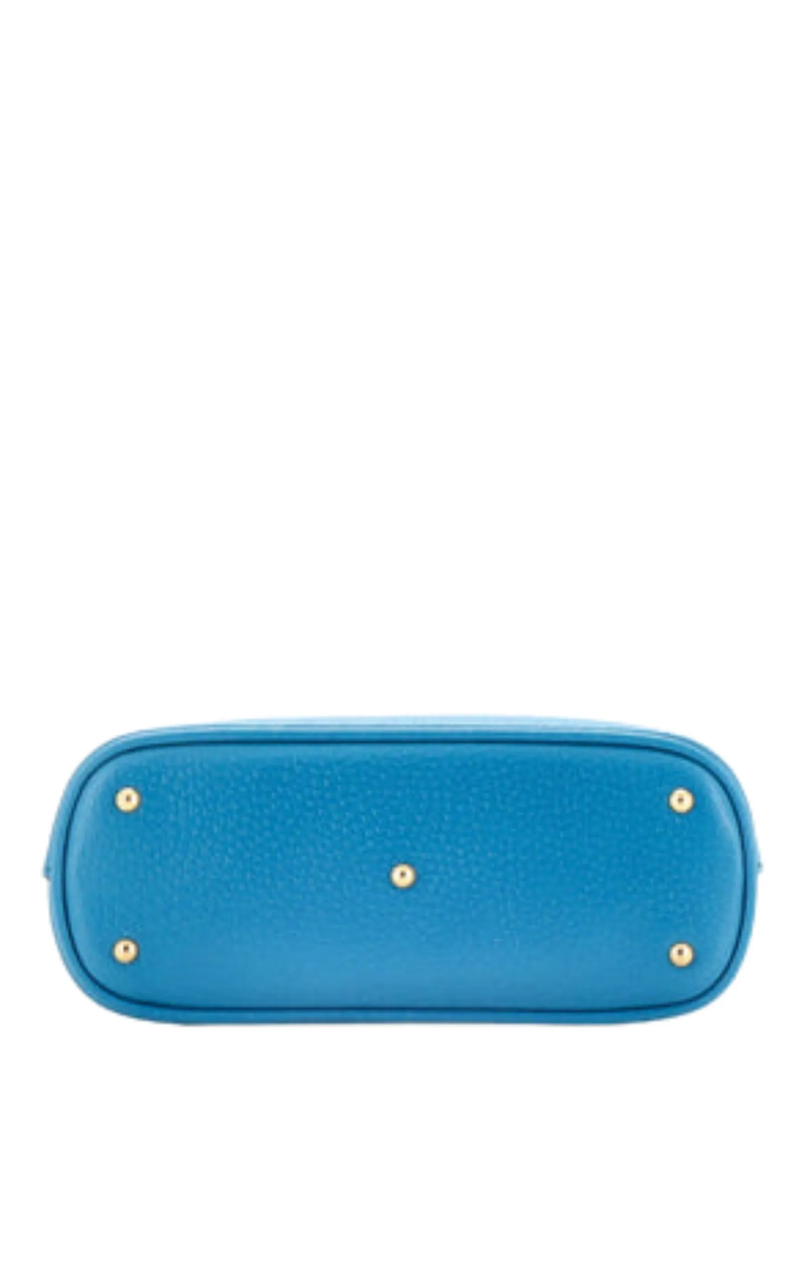 Diana Mini Blue Leather Tote