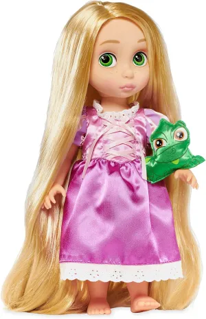 Disney Store Official Animators' Collection Rapunzel Doll, Tangled, 16 Inches, Includes Pascal with Molded Details, Fully Posable Toy in Satin Dress - Suitable for Ages 3  Toy Figure